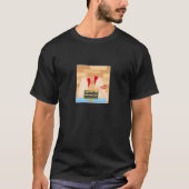 Stuur me sushi vaporwave esthetische Japanse strat T-shirt (Voorkant)