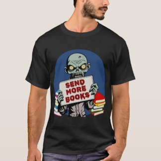 Stuur Meer Boeken retro grappig T-shirt