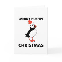 Stuur Merry Puffin Christmas Kaarten deze feestdag