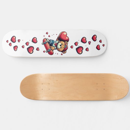Stuur mijn liefde persoonlijk skateboard (Horizontaal)