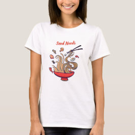 Stuur Noods Grappig Grafisch T-Shirt 