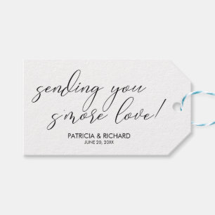 Stuur Ons Meer Liefde Chic Bruiloft Favor Tag Cadeaulabel