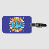 Stuur Positieve Vibes Bagagelabel (Voorkant (horizontaal))