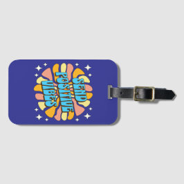 Stuur Positieve Vibes Bagagelabel