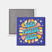 Stuur Positieve Vibes Magneet (Voorkant / Achterkant)