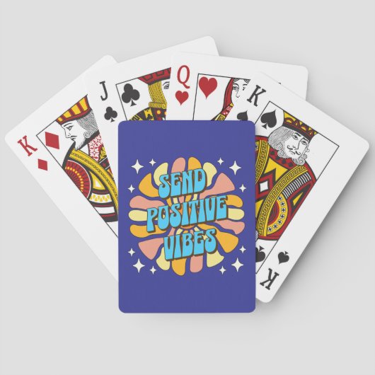 Stuur Positieve Vibes Pokerkaarten (Achterkant)