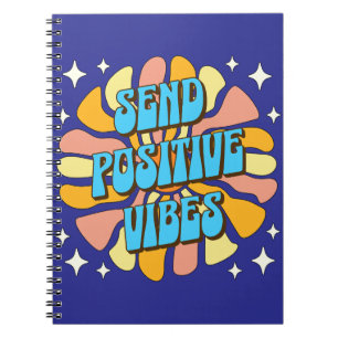 Stuur positieve vibraties notitieboek