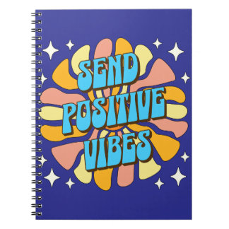 Stuur positieve vibraties notitieboek