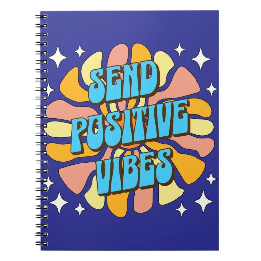 Stuur positieve vibraties notitieboek (Voorkant)