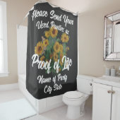 Stuur uw gebruikte slipjes als bewijs van leven douchegordijn (In situ)