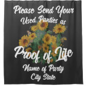 Stuur uw gebruikte slipjes als bewijs van leven douchegordijn (Voorkant)