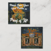 Stuur uw gebruikte slipjes als bewijs van leven informatiekaartje (Voorkant / Achterkant)