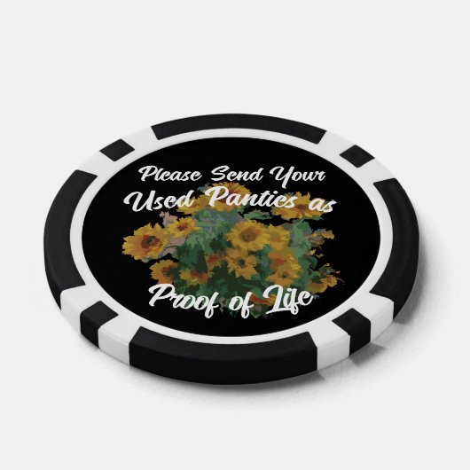 Stuur uw gebruikte slipjes als bewijs van leven poker chips (Enkel)