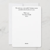 Stuur vreugde met deze blauwe tonaal Holiday kaart (Achterkant)