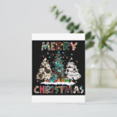 Stuur warme wensen en verspreid kerstvreugde feestdagenkaart (Staand voorkant)