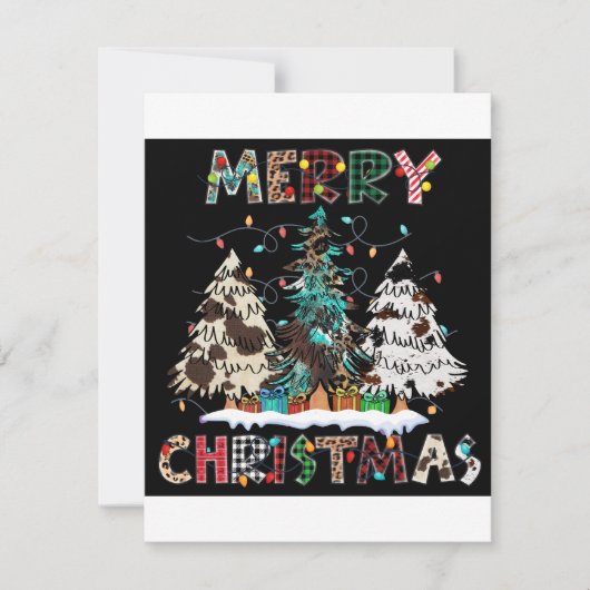 Stuur warme wensen en verspreid kerstvreugde feestdagenkaart (Voorkant)