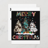 Stuur warme wensen en verspreid kerstvreugde feestdagenkaart (Voorkant / Achterkant)