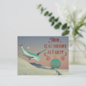 Stuur wat feestvreugde met een scheutje surrealism briefkaart (Staand voorkant)