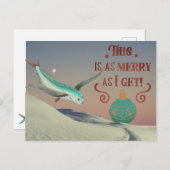 Stuur wat feestvreugde met een scheutje surrealism briefkaart (Voorkant / Achterkant)