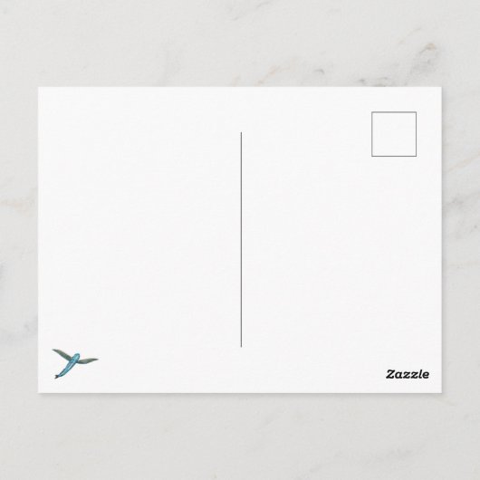 Stuur wat feestvreugde met een scheutje surrealism briefkaart (Achterkant)