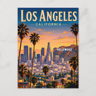Stuur Zonnige Los Angeles Herinneringen Naar Overa Briefkaart