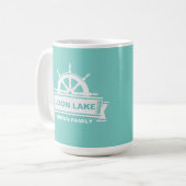 Stuurboot van het meer koffiemok (Voorkant links)