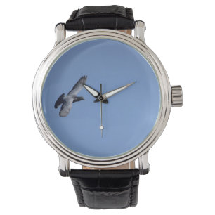 Stuurduif in vliegwacht horloge