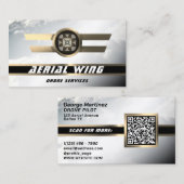 Stuurgroep rond de luchtkracht visitekaartje (Voorkant / Achterkant)