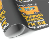 Stuurgroep schoolbus Humor Gift Bus Drivers Comedi Cadeaupapier (Rol Hoek)