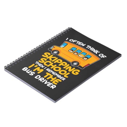 Stuurgroep schoolbus Humor Gift Bus Drivers Comedi Notitieboek (Linkerzijde)