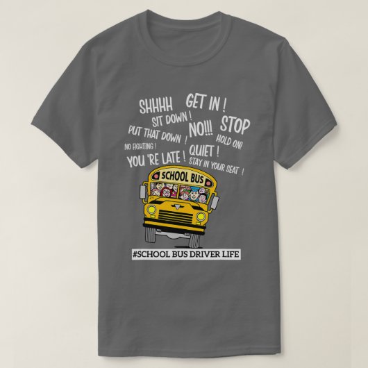 Stuurgroep schoolbus t-shirt (Design voorkant)
