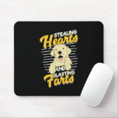 Stuurharten van labrador Retriever Muismat (Met muis)
