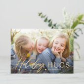 Stuurhuiden moderne feestdag fotokaart verzenden feestdagenkaart (Staand voorkant)