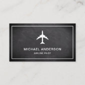 stuurhutpiloot voor het Vliegtuig van een stuurhut Visitekaartje (Voorkant)