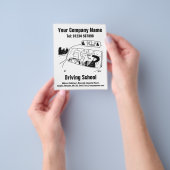 Stuurlessen in het ontwerp van de Cartoon op schoo Flyer (Hand)