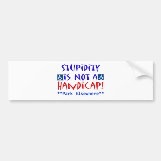 Stuurloosheid Bumpersticker (Voorkant)