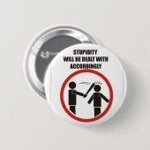 Stuurloosheid Ronde Button 5,7 Cm (Voorkant /achterkant)