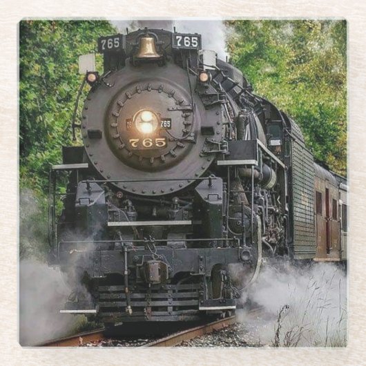 stuurmachinetraining glazen onderzetter (Voorkant)