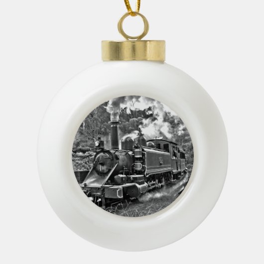 stuurmachinetraining keramische bal ornament (Voorkant)