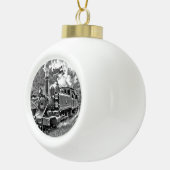 stuurmachinetraining keramische bal ornament (Rechts)