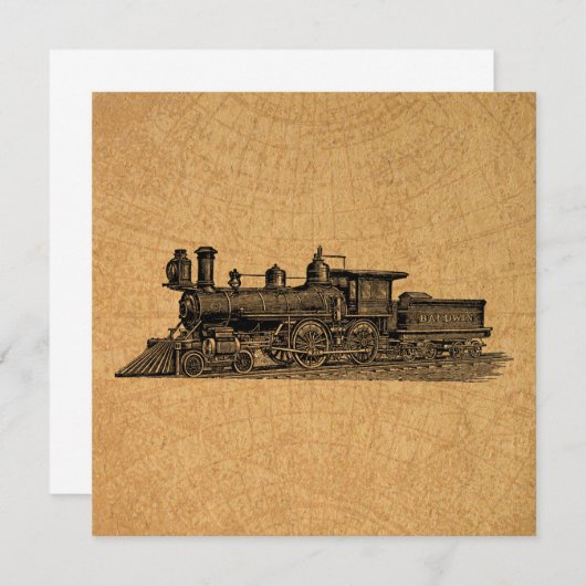  stuurmotor locomotieven en kaartstijl kaart (Voorkant / Achterkant)