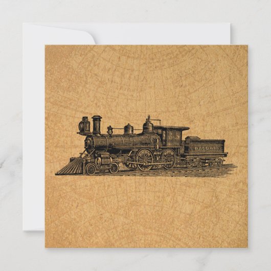 stuurmotor locomotieven en kaartstijl kaart (Voorkant)