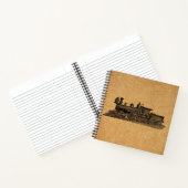 stuurmotor locomotieven en kaartstijl notitieboek (Binnen)