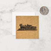  stuurmotor locomotieven en kaartstijl notitiekaartje (Voorkant / Achterkant in situ)