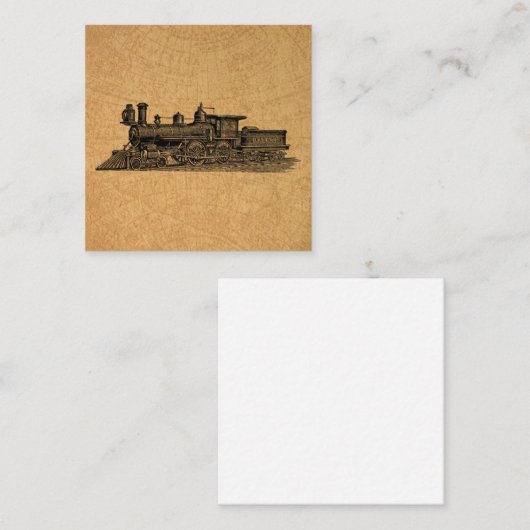 stuurmotor locomotieven en kaartstijl notitiekaartje (Voorkant / Achterkant)