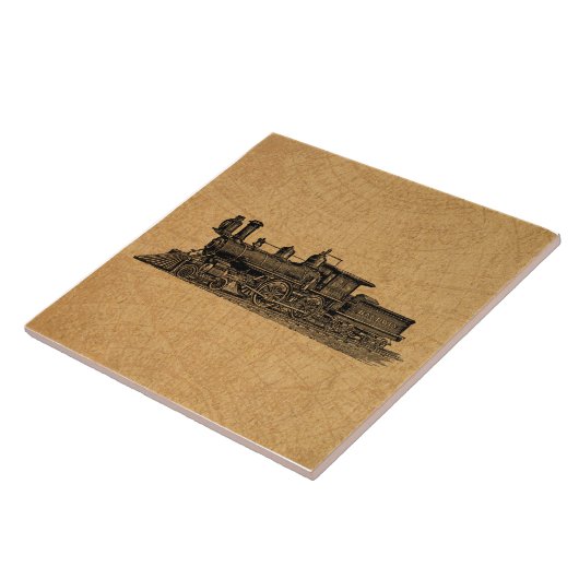  stuurmotor locomotieven en kaartstijl tegeltje (Zijkant)