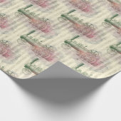 Stuurmotortrein en -treinen cadeaupapier (Hoek)