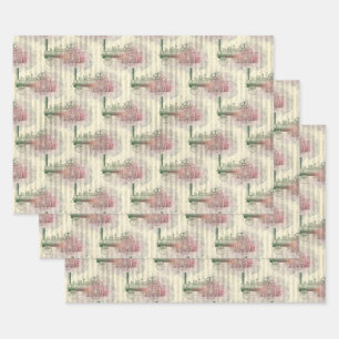 Stuurmotortrein en -treinen inpakpapier vel