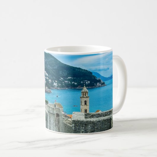 Stuurmuur van Dubrovnik Koffiemok (Voorkant rechts)