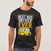 Stuurprogramma beste bus-chauffeur op school t-shirt (Voorkant)